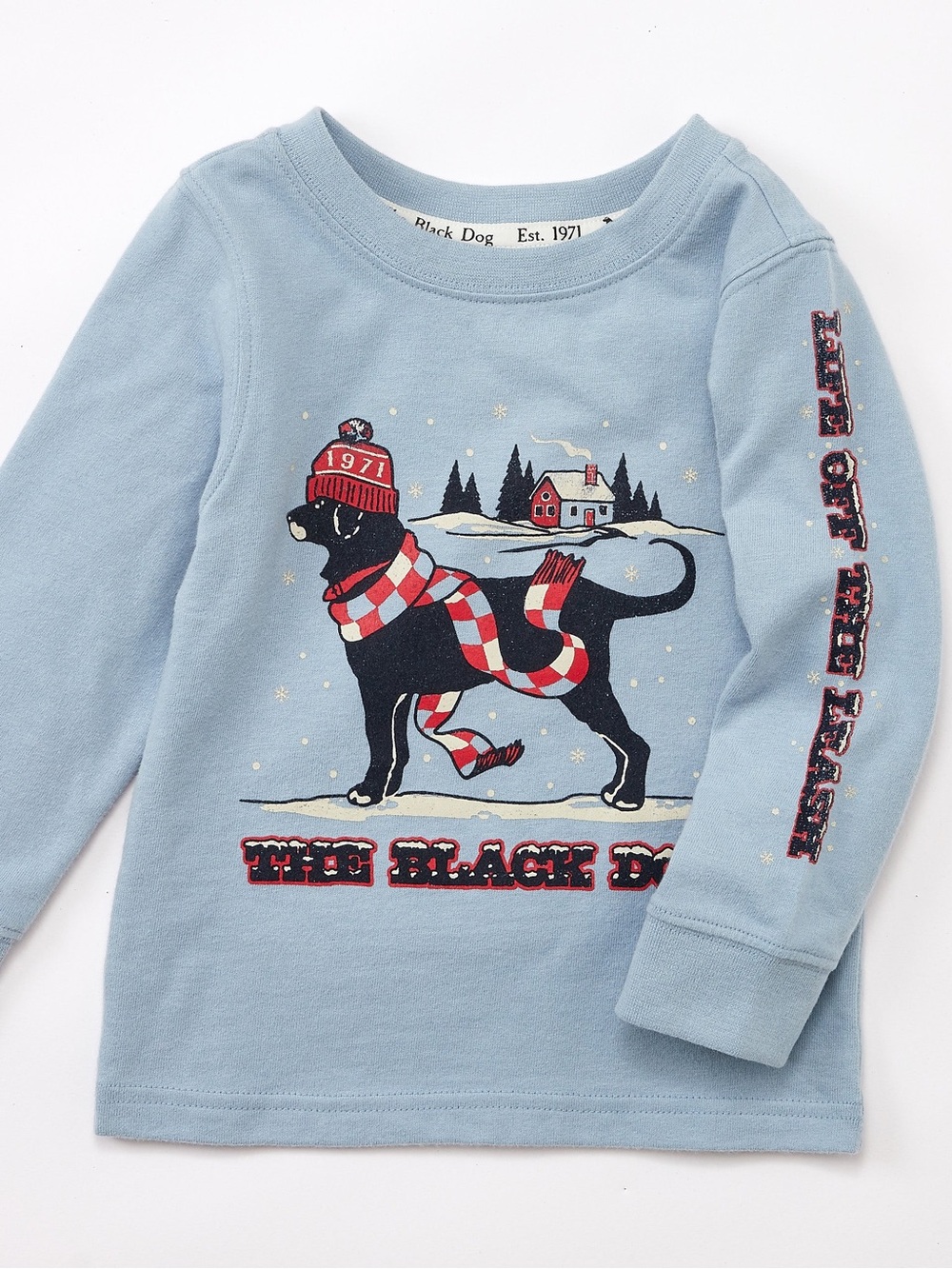 (UO-133) The Black Dog Baby Its Cold Outside Longsleeve - Picture 2 of 4